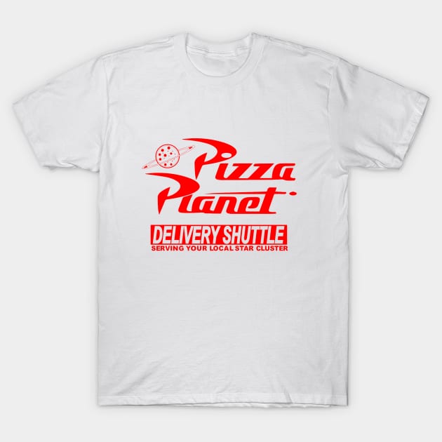 Pizza Planet T-Shirt by Heronemus13